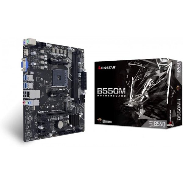 

Материнська плата Biostar B550MH Ver. 6.1 (sAM4, AMD B550)