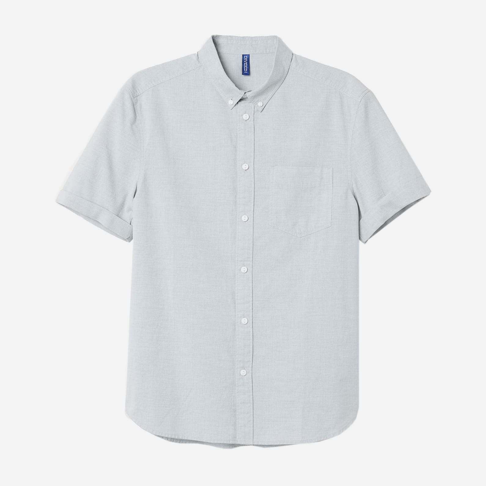 

Рубашка H&M 1507-283236 S Голубая меланж