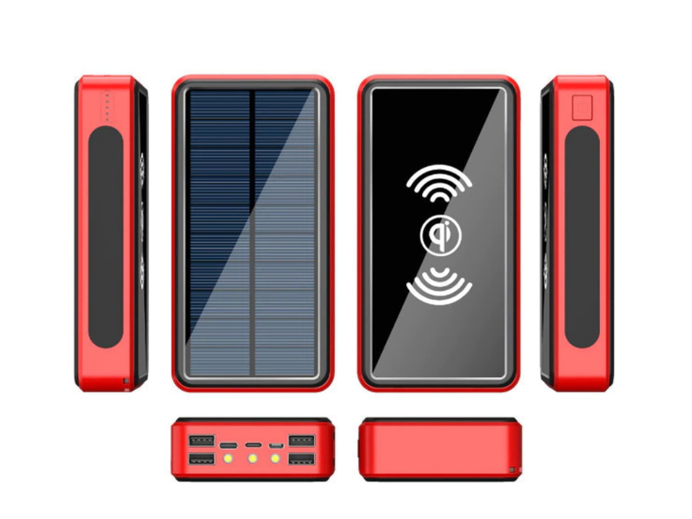 

Внешний аккумулятор повербанк BauTech На 8000mAh с беспроводной зарядкой Powerbank Красный (1009-582-01)