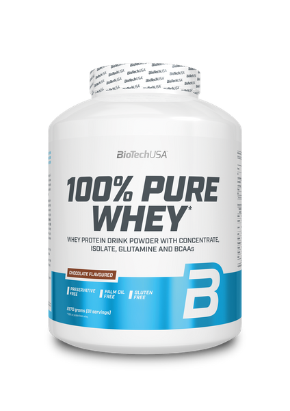 

Сывороточный протеин концентрат BioTech 100% Pure Whey (2270 г) биотеч пур вей salted caramel