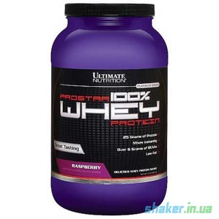 

Сывороточный протеин изолят Ultimate Nutrition Prostar Whey 100% 907 г raspberry