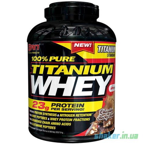 

Сывороточный протеин изолят SAN 100% Pure Titanium Whey 2270 г вей cookies