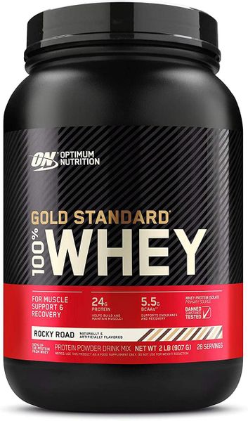 

Сывороточный протеин изолят Optimum Nutrition 100% Whey Gold Standard 900 г Роки-роуд