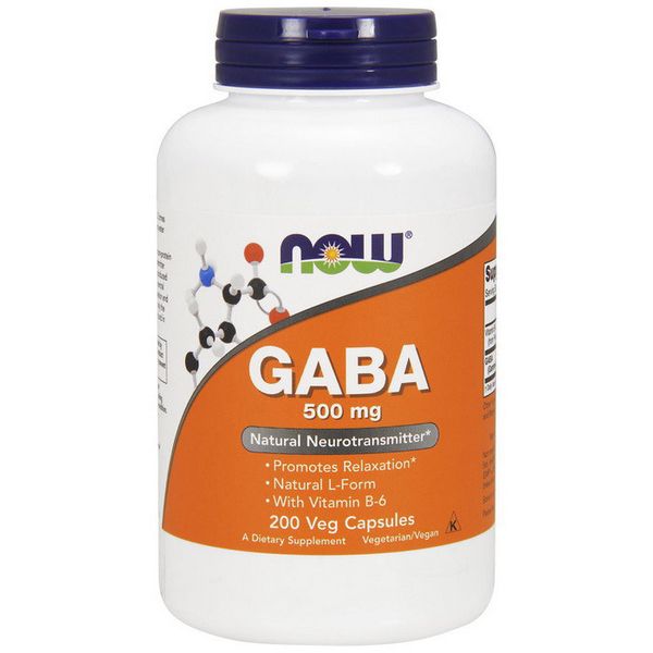 

ГАМК Now Foods GABA 500 мг (200 капсул) нау фудс гамма-аминомасляная кислота