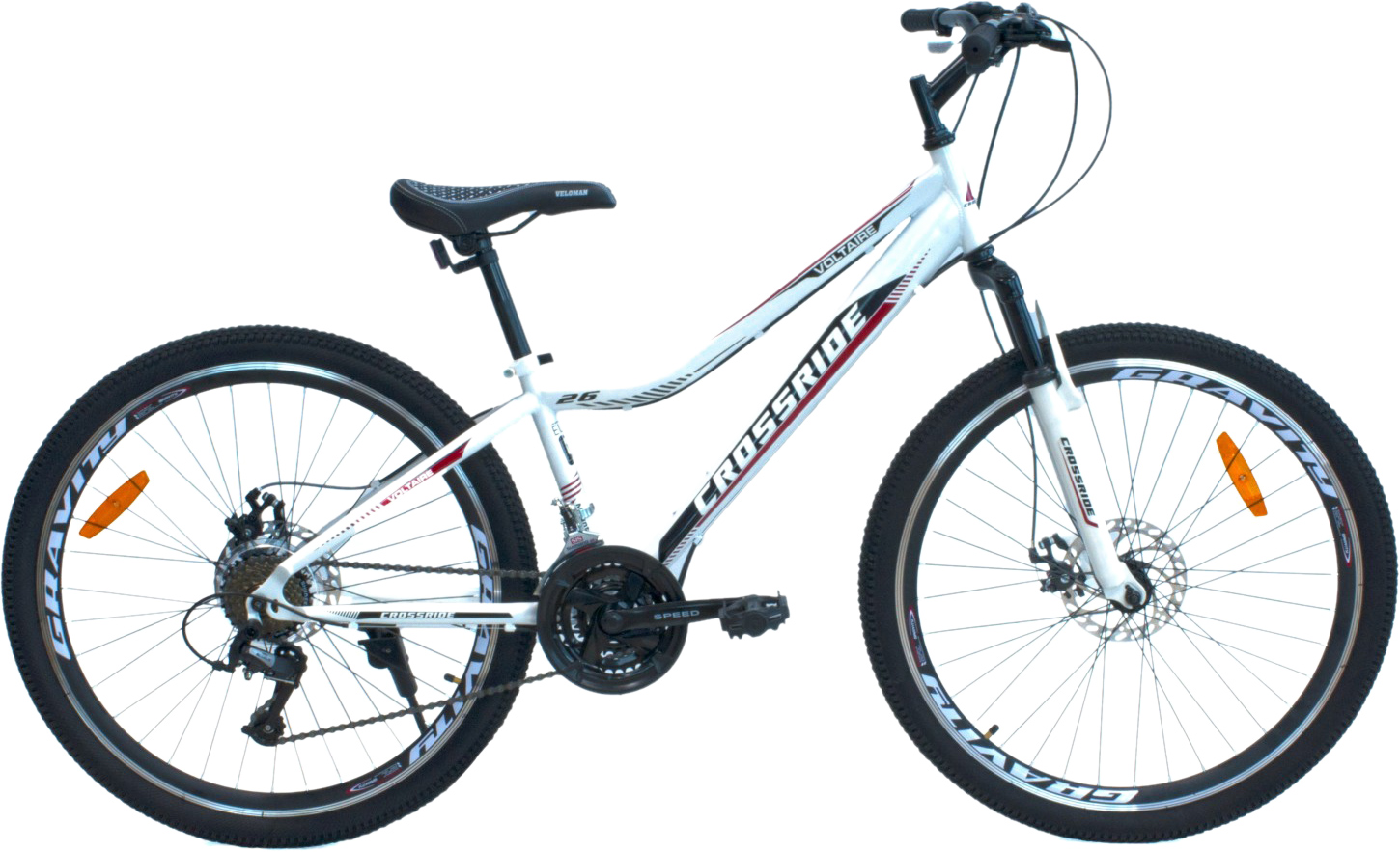 

Велосипед Crossride Voltaire 26" 13" 2021 Белый (02261-Б)