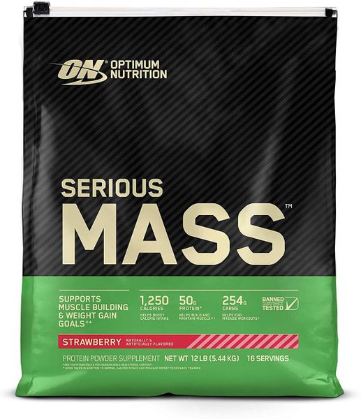 

Гейнер для набора массы Optimum Nutrition Serious Mass 5440 грамм strawberry