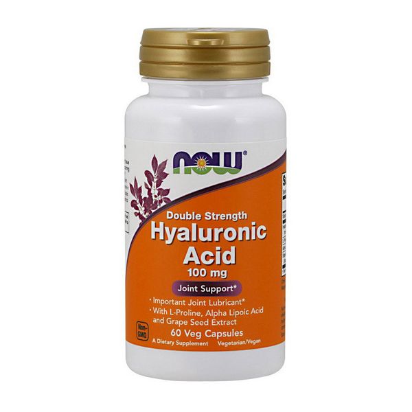 

Гиалуроновая кислота Now Foods Hyaluronic Acid (60 капсул) нау фудс