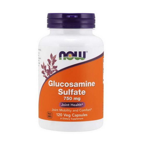 

Глюкозамин cульфат Now Foods Glucosamine Sulfate 750 mg (120 капс) нау фудс