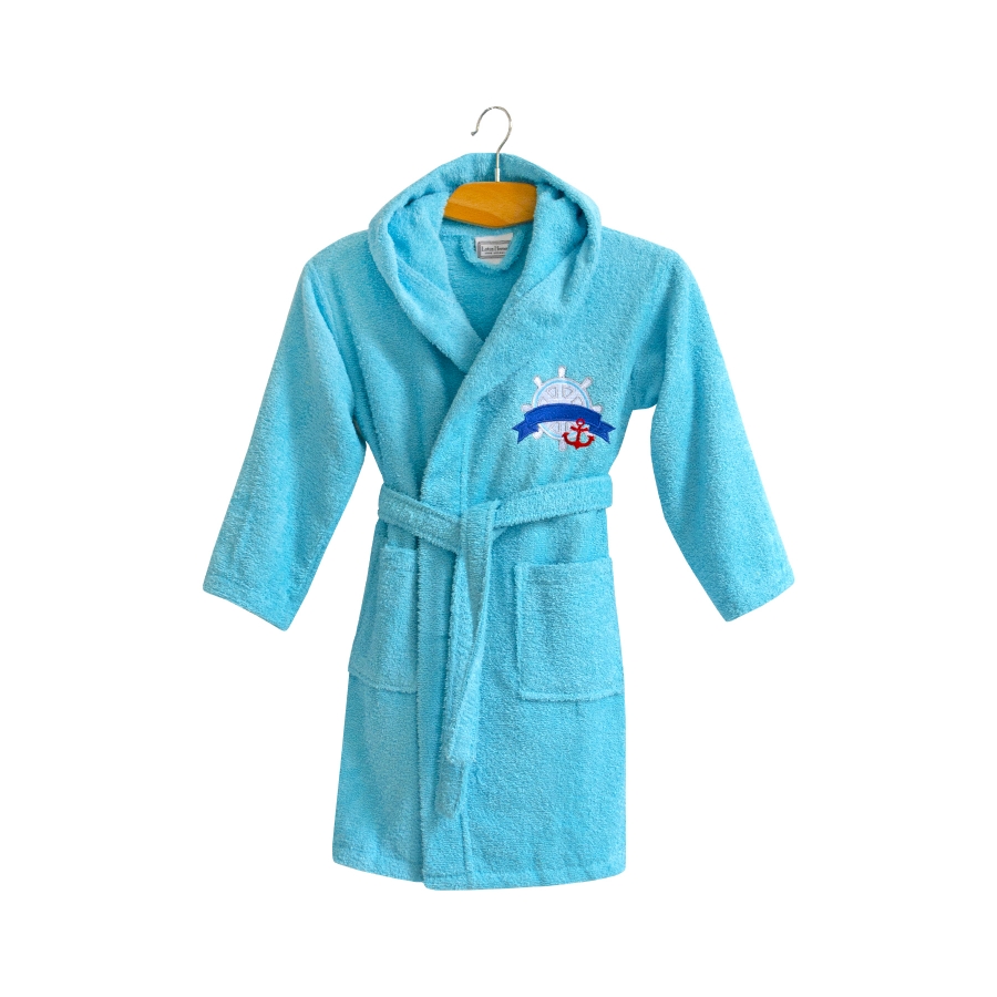 

Халат детский Lotus Marine 5-6 лет 110-116 см рост бирюзовый (svt-2000022276887)