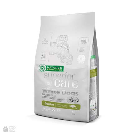 

Корм для щенков малых пород с белой шерстью Nature's Protection Superior Care White Dog Junior Small Breeds 1,5 кг