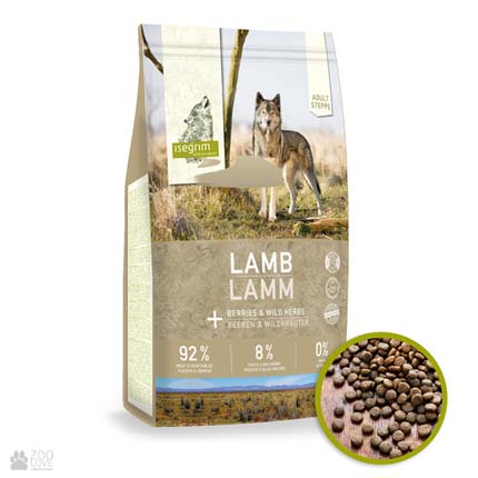 

Корм для собак Isegrim Lamb Adult Steppe с ягненком 3 кг