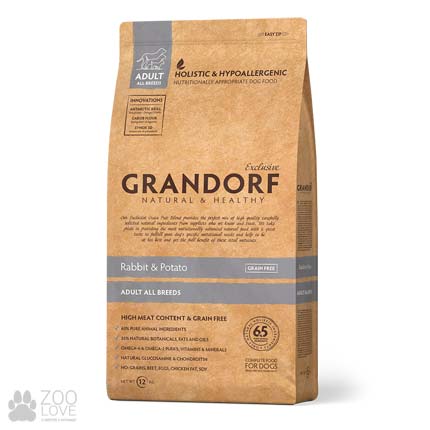 

Сухой корм для собак всех пород Grandorf Rabbit & Potato Adult All Breeds 1 кг