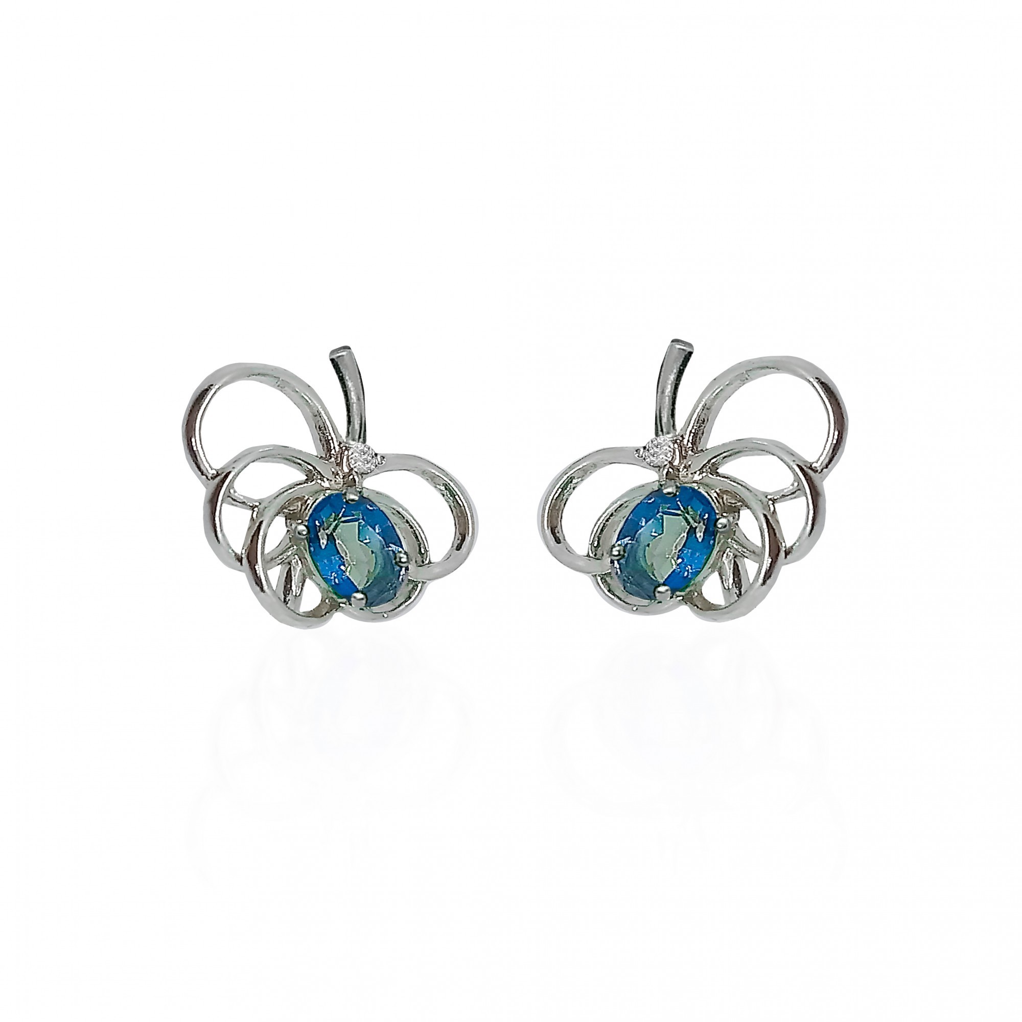 

Серьги из серебра с топазами мистик 41000тс