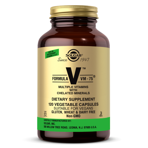 

Мультивитаминная Формула, Formula VM-75 Vegetable Capsules, Solgar, 120 капсул