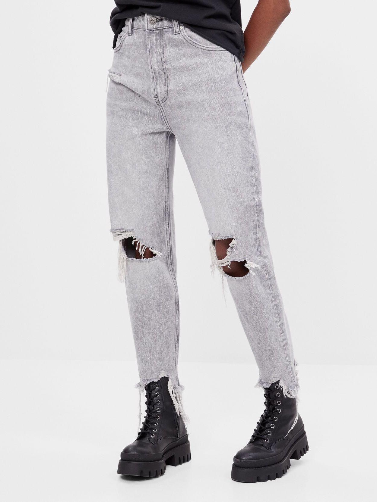 

Джинсы Bershka 5006/352/811 40 Светло-серые