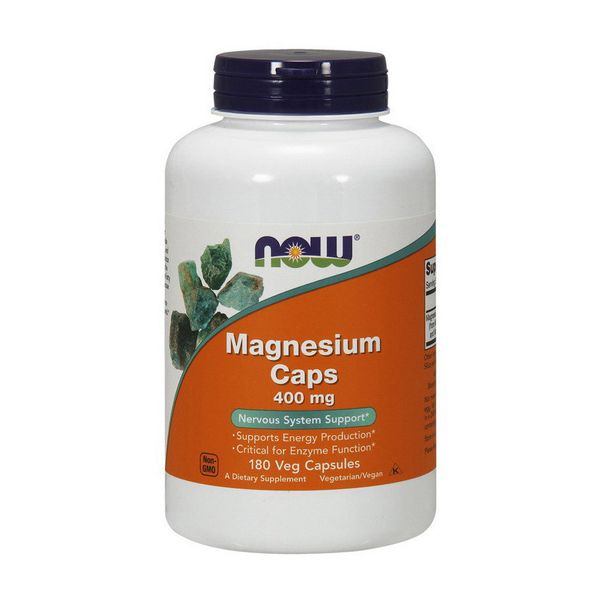 

Магний Now Foods Magnesium Caps 400 mg (180 капс) нау фудс