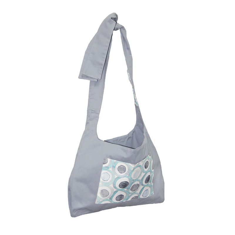 

Екосумка ТаКа SUMKA БАНТ-КИШЕНЯ 44х34х5 cм сіро -бірюзовий