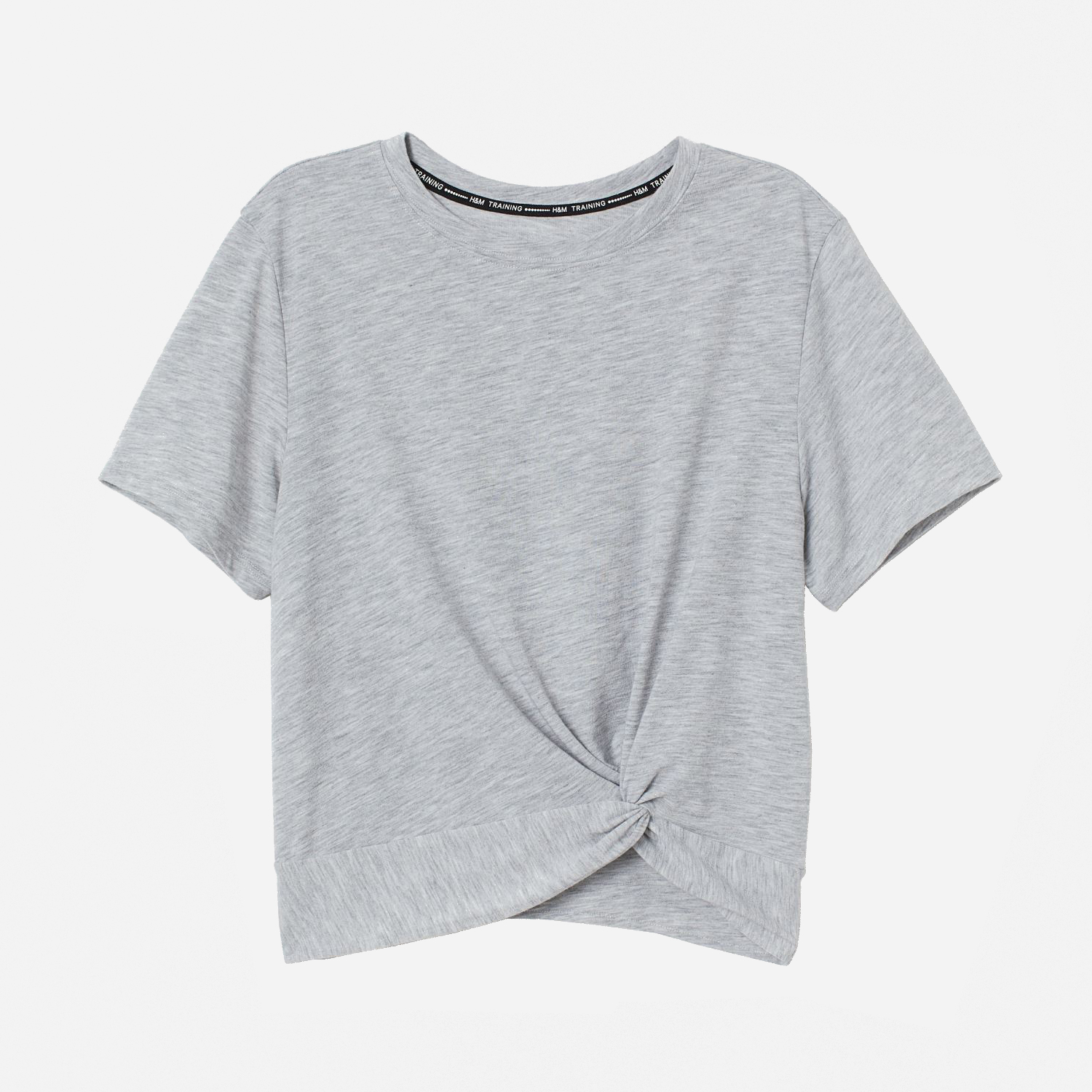 

Футболка H&M 0742038002 XL (175/116А) Светло-серая меланж