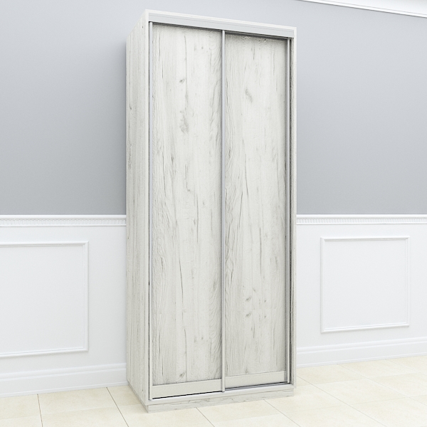 

Двухдверный шкаф купе СИЧ БШК-16/22 100x43x220 Дуб крафт белый ДСП