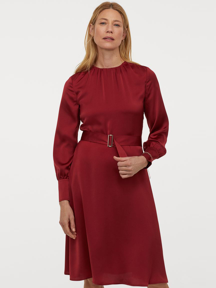 

Платье H&M 927536b14 36 Терракотовое