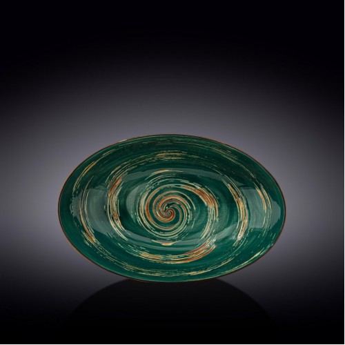 

Блюдо овальное глубокое Wilmax Spiral Green WL-669541 / A (30х19.5х7 см)