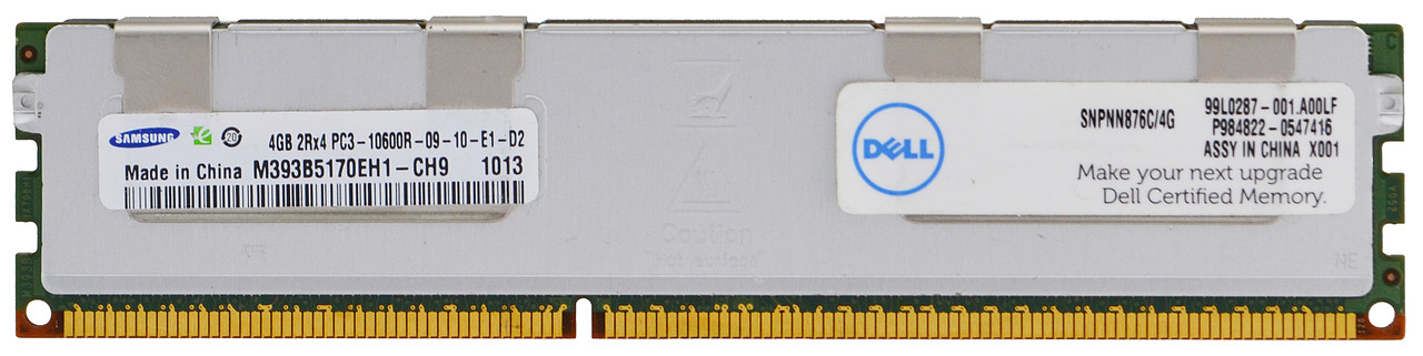 

(Б/У) Серверная оперативная память Samsung DDR3-1067 4Gb PC3-8500R ECC Registered (M393B5170EH1-CH9)