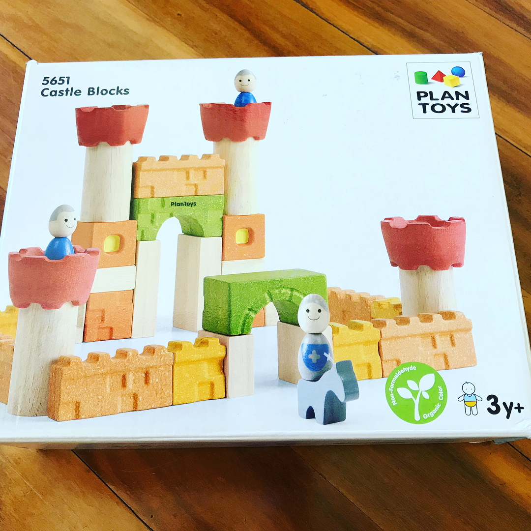 Plan toys castle store blocks