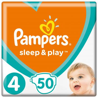 

Подгузники Pampers Sleep and Play размер 4 (9-14 кг) 50 шт