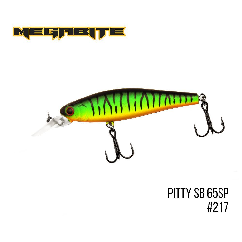 

Воблер Megabite Pitty SB 65 SP (65 mm, 6.1 g, 1.5 m) (217)