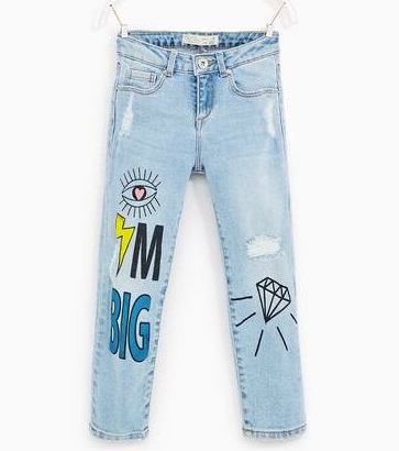

Детские джинсы для девочки Zara 122 размер голубые 4152700406