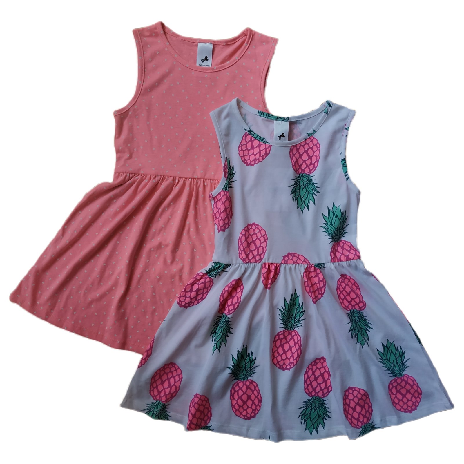 

Набор платьев для девочки C&A 116 размер розовое/белое 356108