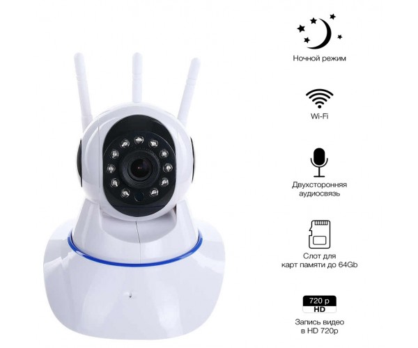 

Видеоняня Wi-Fi с датчиком движения Baby Monitor VT03R | IP камера 720p HD