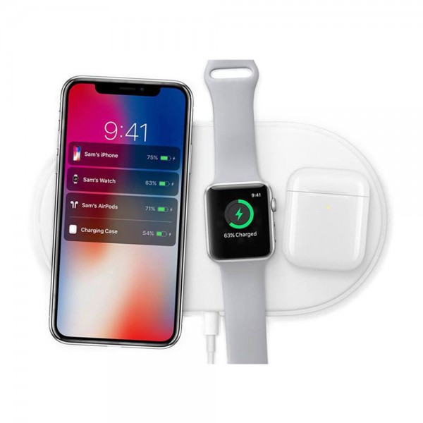 

Беспроводная зарядка iLoungeMax AirPower White для iPhone | Apple Watch | AirPods OEM
