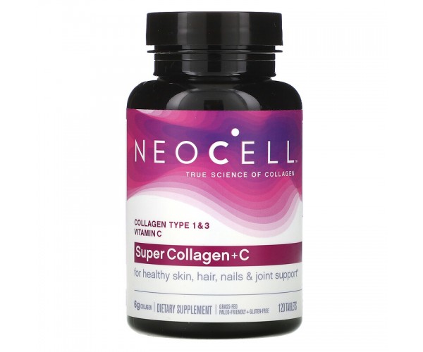 

Супер Коллаген Тип 1 и 3 Super Collagen+C Neocell 6000 мг 120 таблеток (599166)