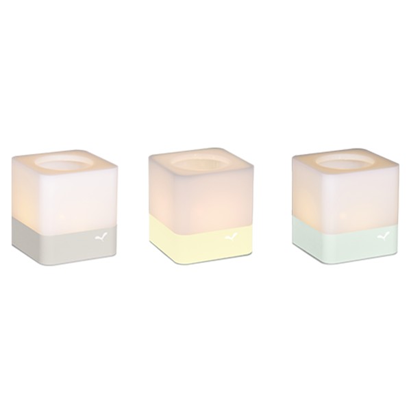 

Подсвечники Fermob Cuub Set Of 3 Ice Mint, Frosted Lemon, Clay Grey