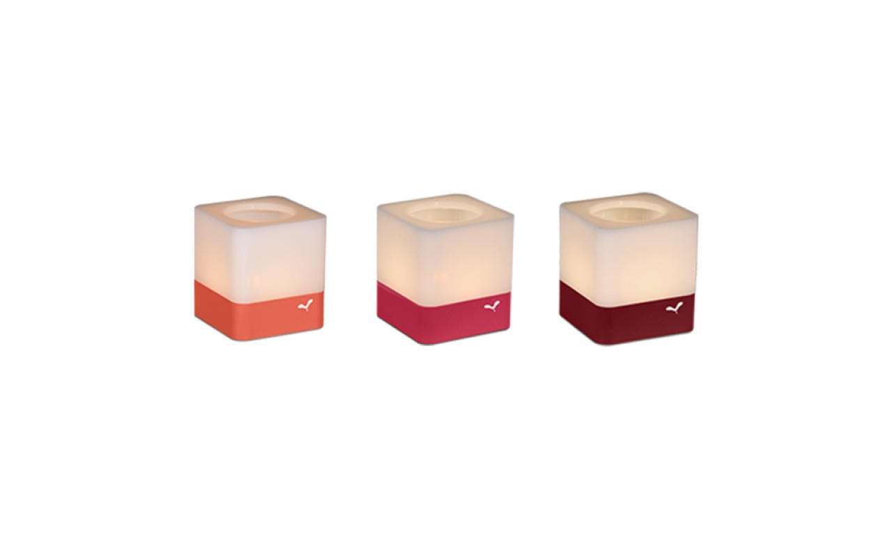 

Подсвечники Fermob Cuub Set Of 3 Chili, Capucine, Pink Praline