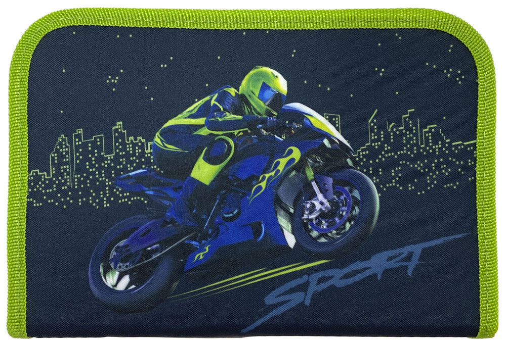 

Пенал Class Motobike 1 отделение 1 отворот пустой (21108C/8591662211085)