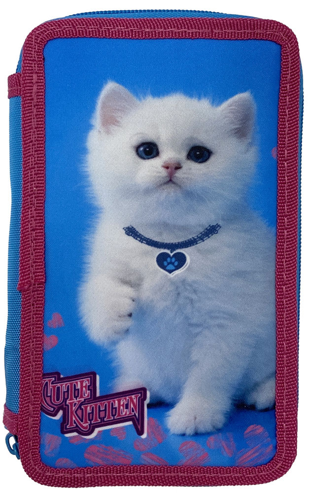 

Пенал Class Cute Kitten 3 отделения пустой (21605C/8591662216059)