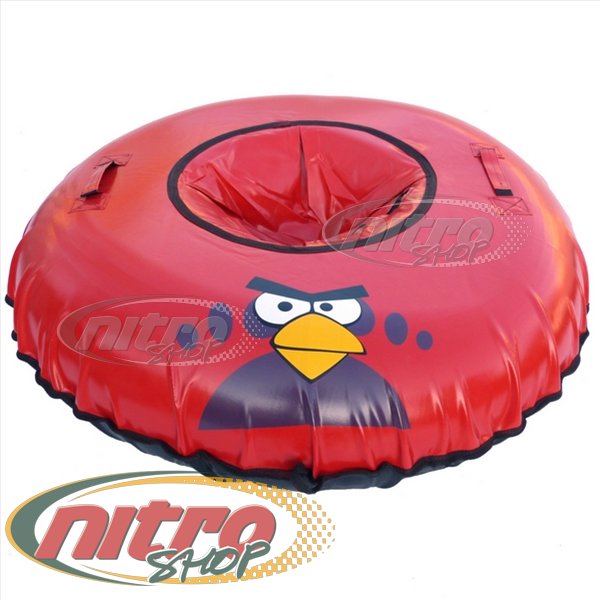 

Тюбинг Red Angry Birds D100 ПВХ 650г/м.кв и 750г/м.кв ватрушка надувные санки шайба бублик цвет Красный Черный