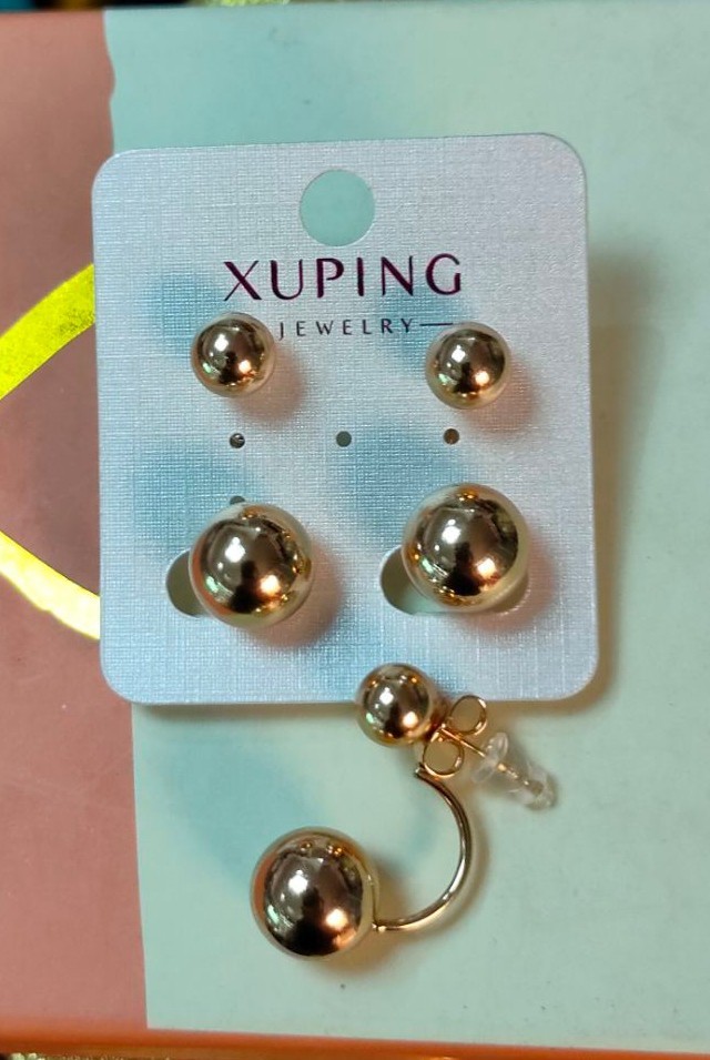 

Серьги Xuping Матрешки позолота 99898