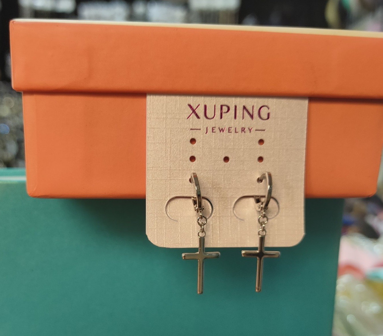 

Серьги Xuping Хрестики посеребренные 99863