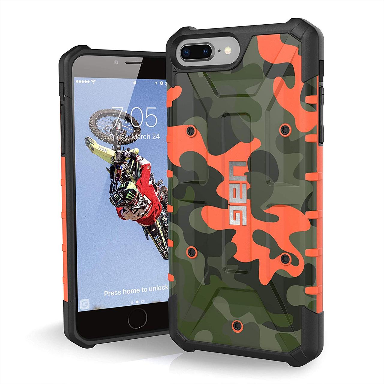 

Ударопрочный чехол Urban Armor Gear Pathfinder камуфляж для Apple iPhone 6/6s plus / 7 plus/8 plus Оранжевый