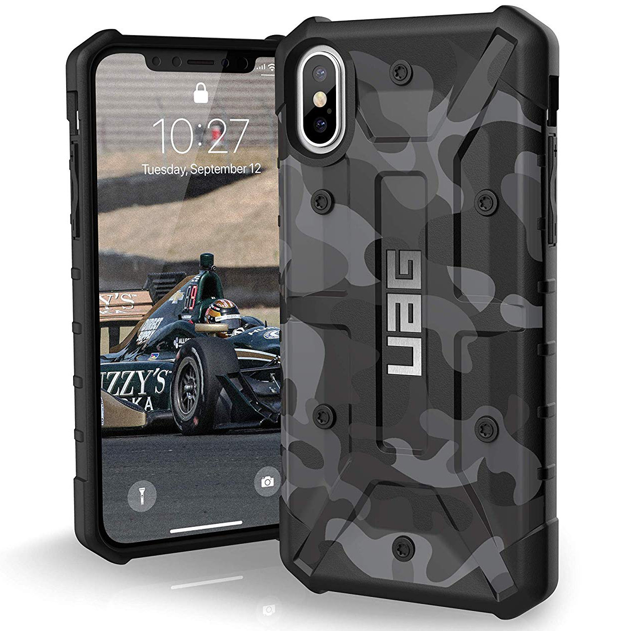 

Ударопрочный чехол Urban Armor Gear Pathfinder камуфляж для Apple iPhone XS Max (6.5") Серый