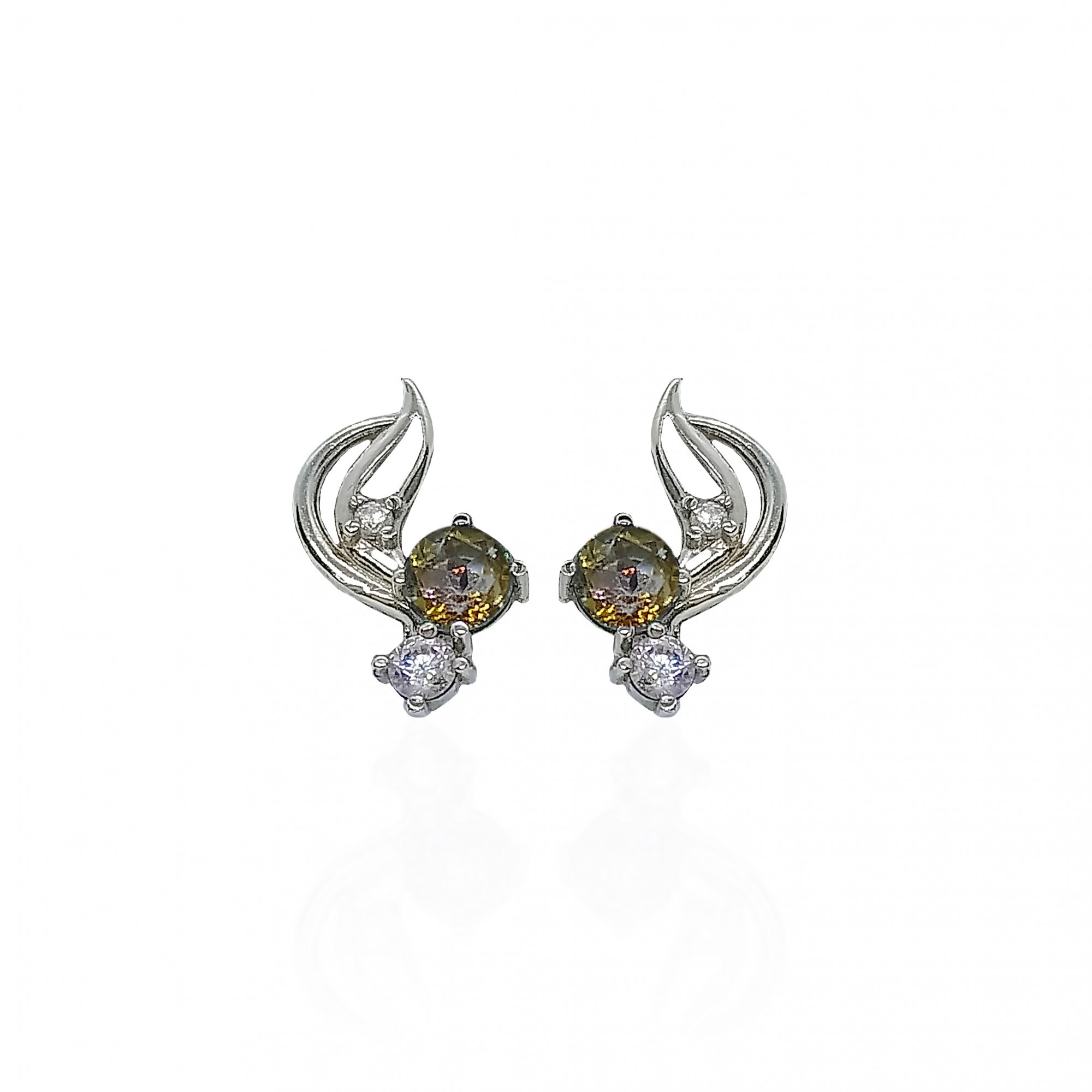 

Серьги из серебра с топазами мистик 40294к