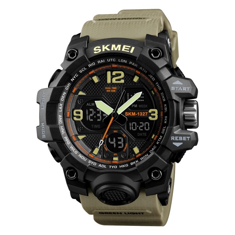 

Часы противоударные Skmei 1327 Black-Green