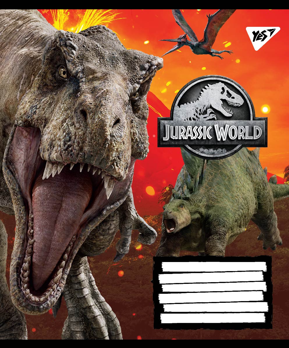 

Набор тетрадей ученических YES Jurassic World Genetic failure А5 12 листов в линейку 25 шт (765360)
