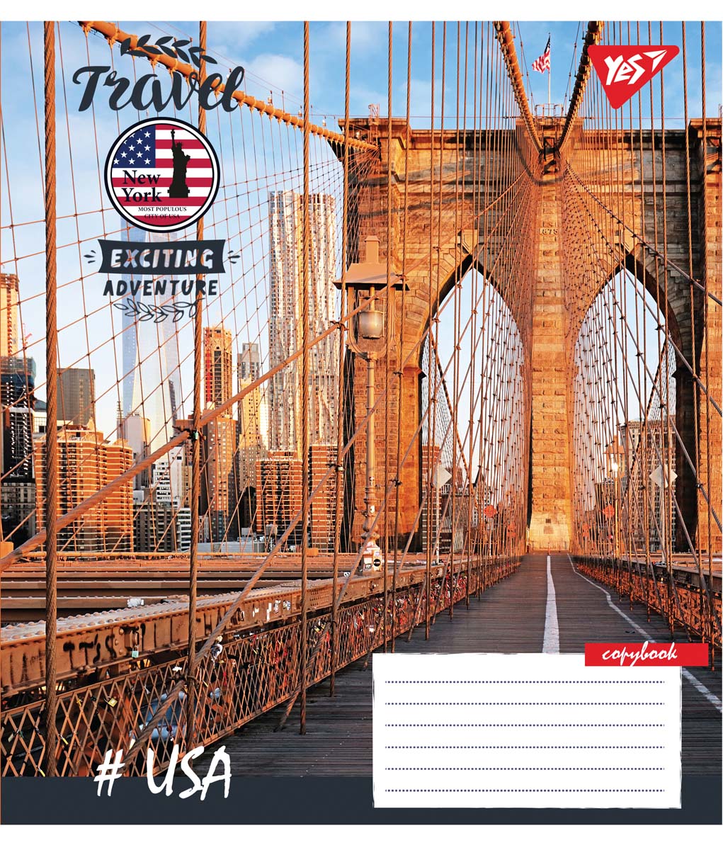 

Набор тетрадей ученических YES Travel А5 24 листа в клетку 20 шт (764995)
