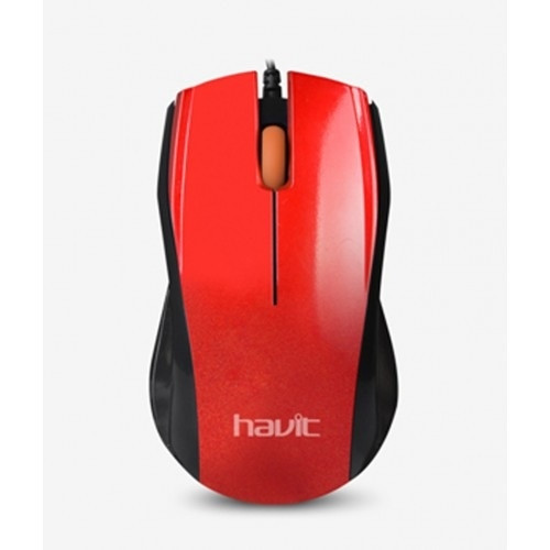 

Проводная мышь HAVIT HV-MS689 USB (1200 dpi, 1,5 м) red