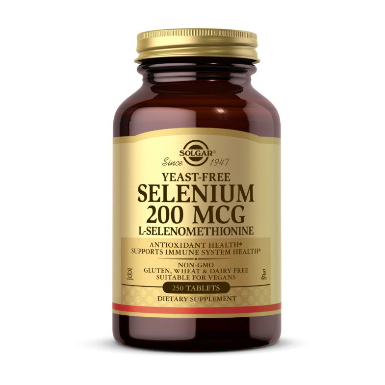 

Селен (как L-селенометионин) Солгар / Solgar Selenium 200 mcg (250 tab)