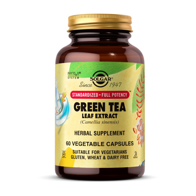 

Экстракт листьев зеленого чая Солгар / Solgar Green Tea Leaf Extract (60 veg caps)